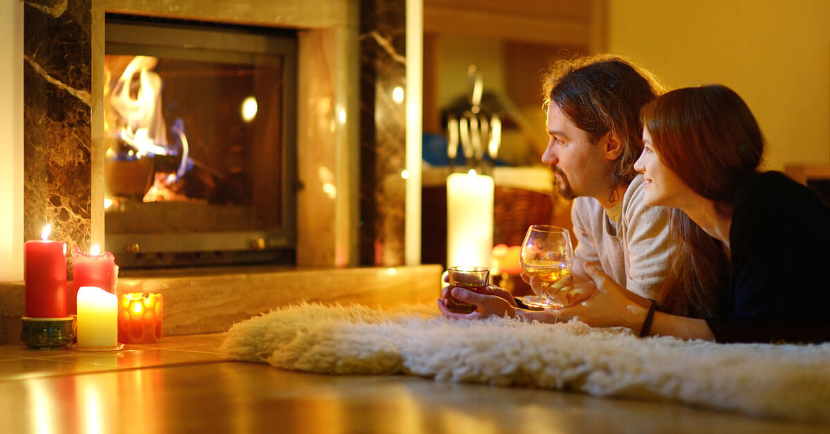 Couple Sitting on the Floor