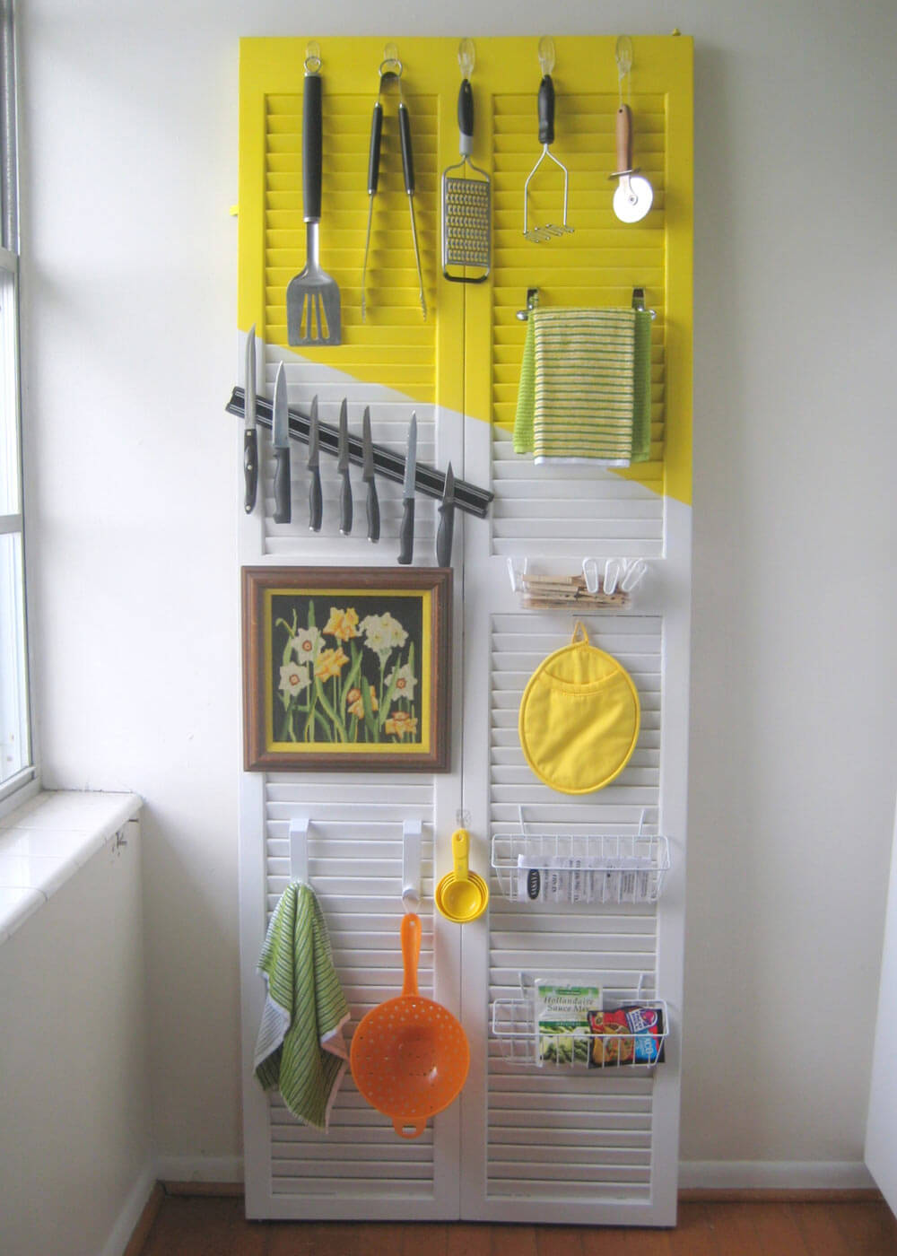 Window Shutter Kitchen Organisers