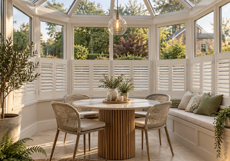types of shutters to install for conservatory