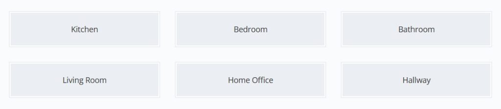 Louvre sizes for different rooms