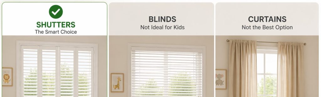 shutters vs blinds vs curtains 