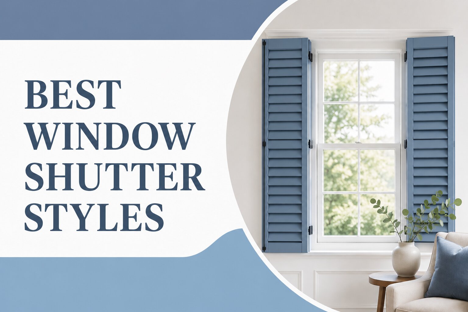Best Window Shutter Styles for Bay Windows