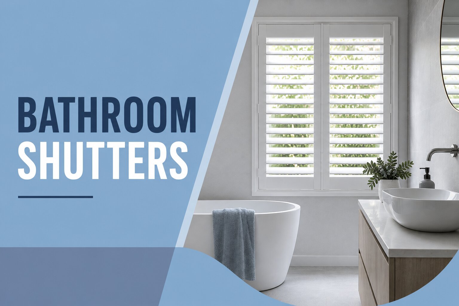 Moisture Resistant Window Shutters for Wet Rooms & Ensuites