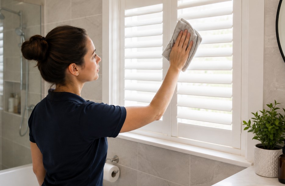 Cleaning Bathroom shutters